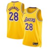 Muške NBA Dres Los Angeles Lakers Rui Hachimura 28 Nike 2022-23 Icon Edition Gold Swingman